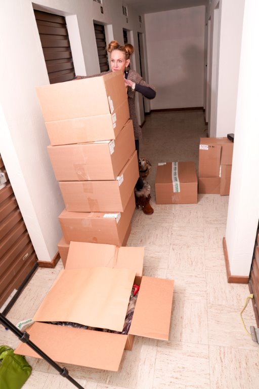 Downsizing a storage unit, and getting rid of clutter, in Santa Barbara.