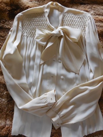 vintage silk blouse