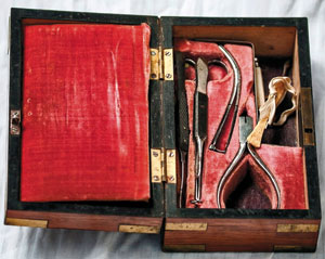 Could this medical bag have belonged to Dr. John Morgan, surgeon general during the American Revolutionary War?