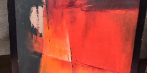 Abstract Red Painting