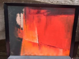 Abstract Red Painting