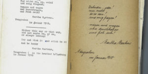 German autograph book interior